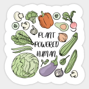 Herbivore Powered by Plants Sticker